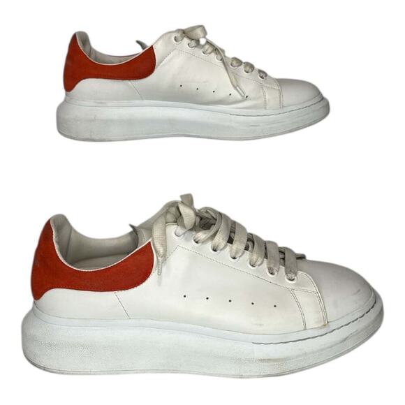 Alexander McQueen Oversized Low-Top Sneaker White Lust red - Picture 2 of 3